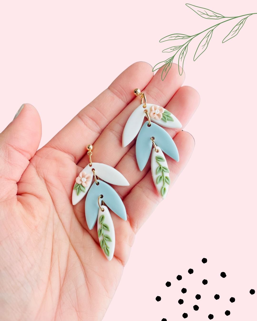 Floral Romantic Dangles